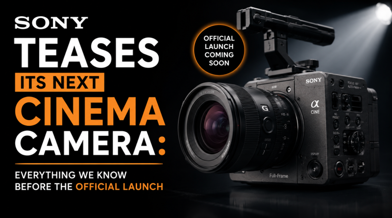 Sony Teases Its Next Cinema Camera Before Launch