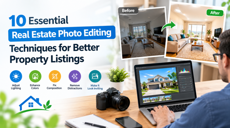 10 Essential Real Estate Photo Editing Techniques for Better Property Listings